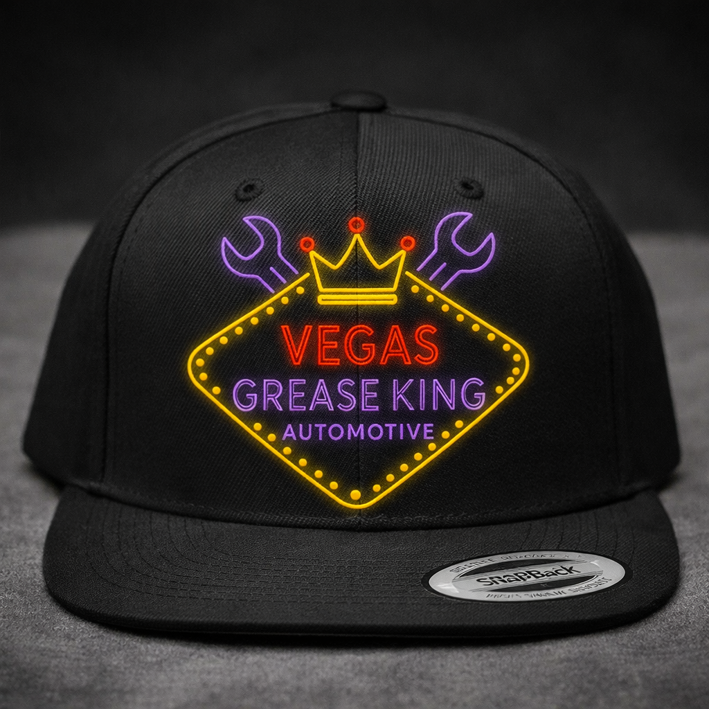 Vegas Grease King Hat (Snapback)