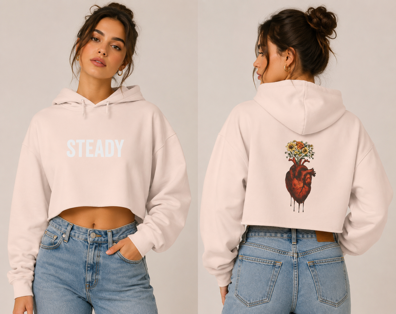 STEADY Crop Hoodie