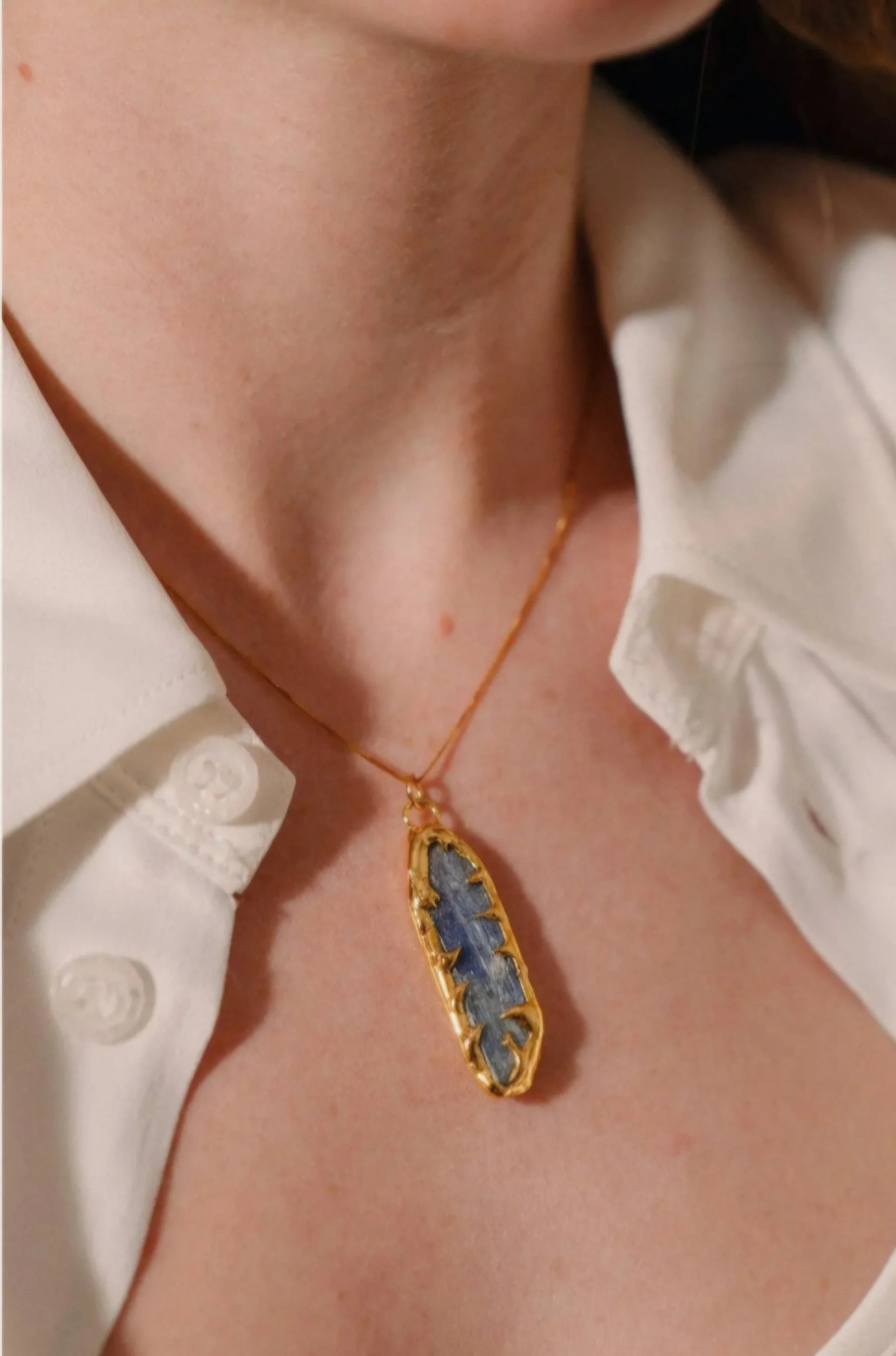 Kyanite Necklace, Stone of Balance