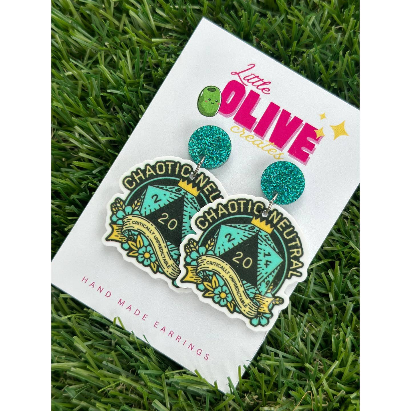 Dungeons and Dragons Chaotic Neutral Earrings