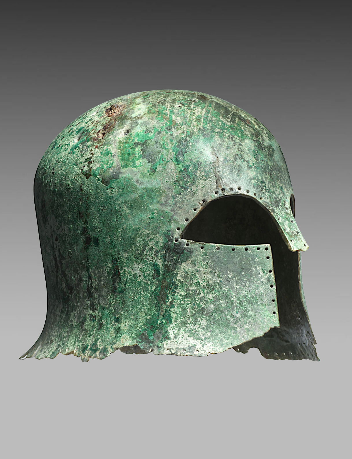 Ancient Greek Bronze Corinthian Helmet 600-500BC