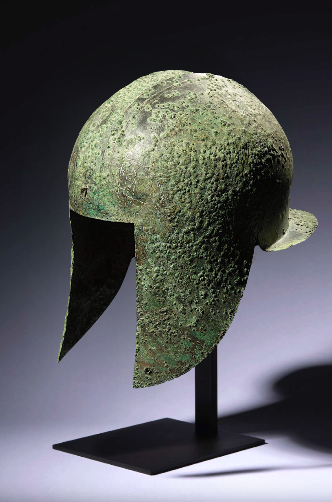Ancient Greek Bronze Illyrian Helmet 600-500BC