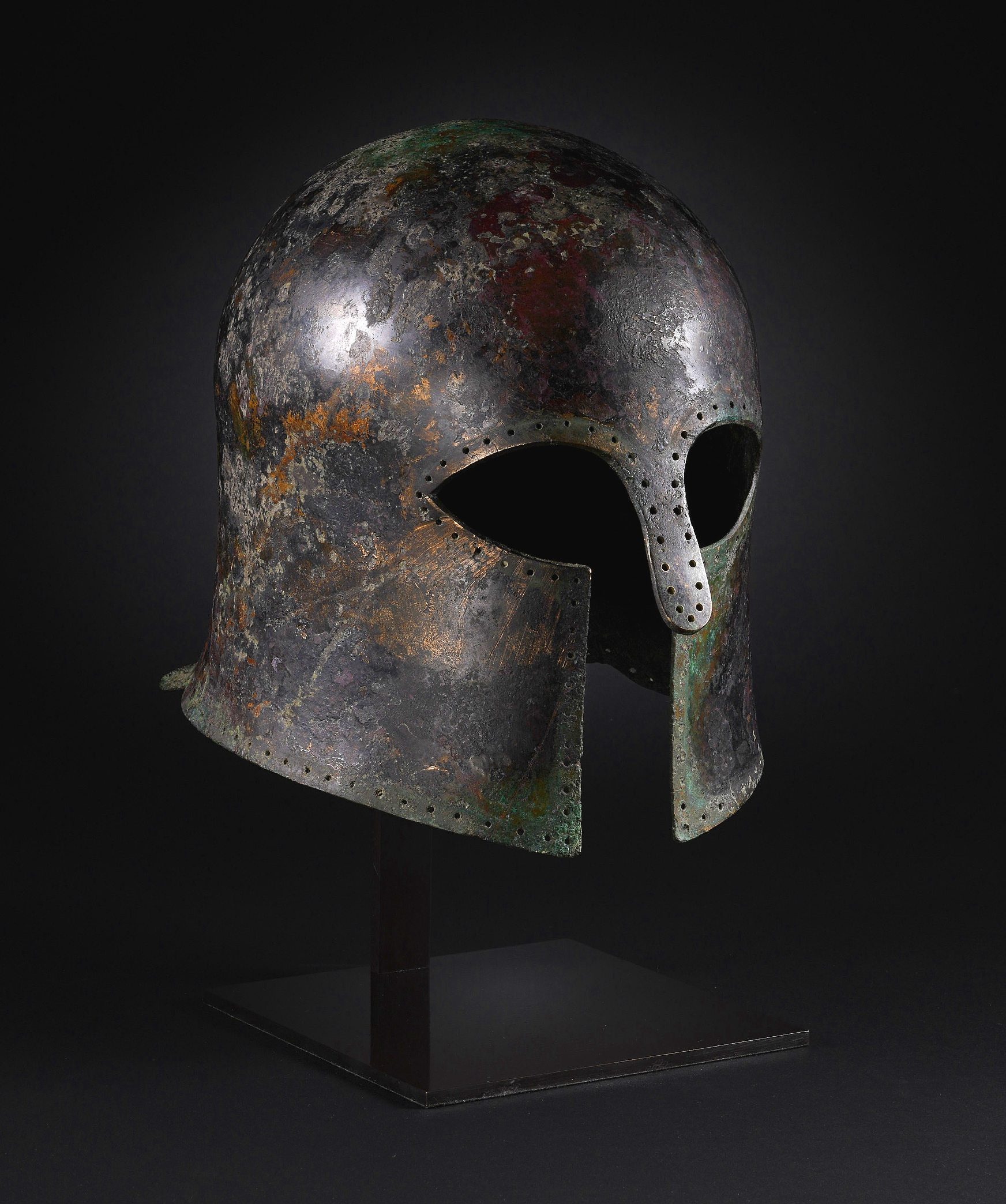 Ancient Greek Bronze Corinthian Helmet 600-500BC