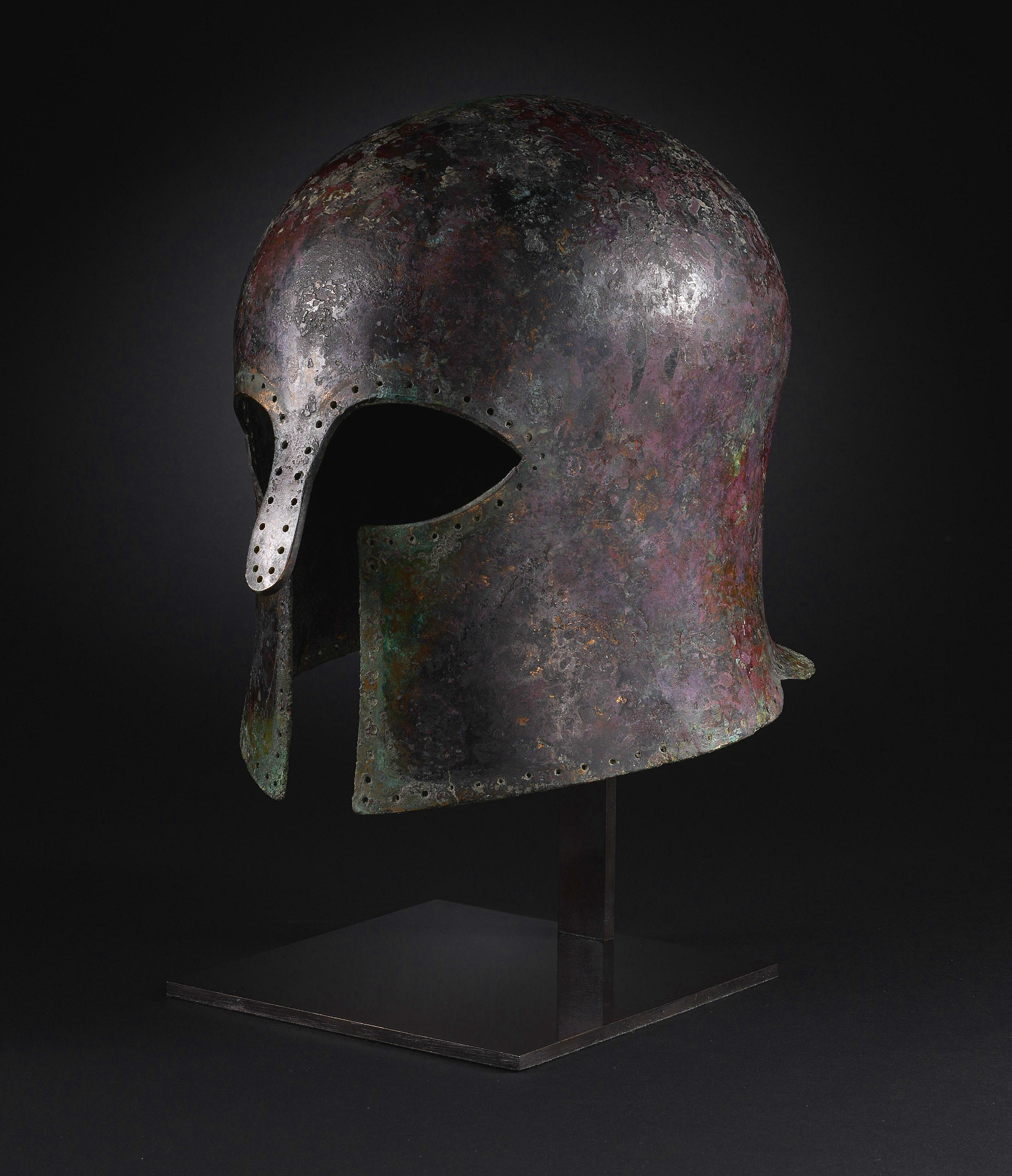 Ancient Greek Bronze Corinthian Helmet 600-500BC