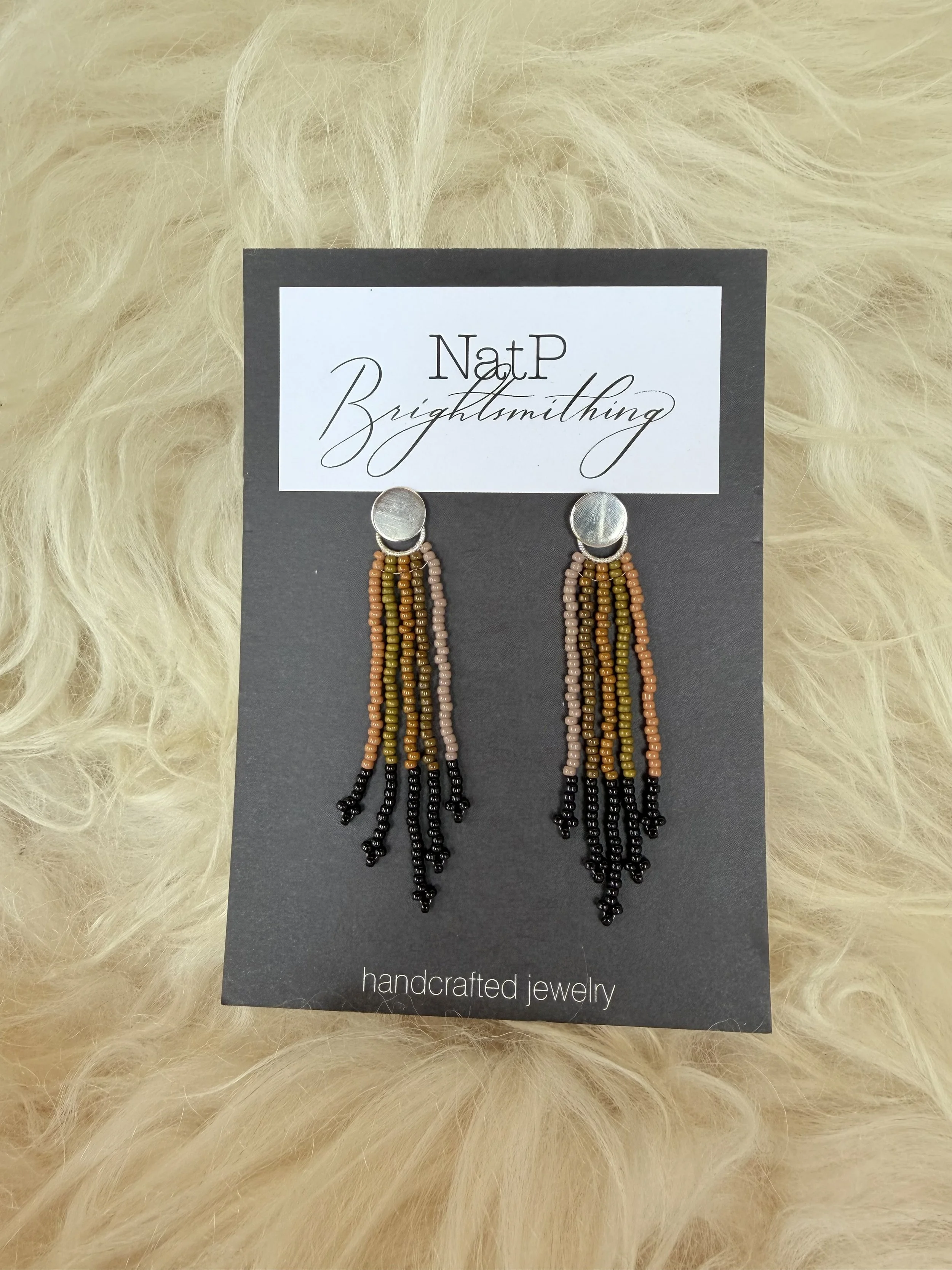 Sterling Silver Beaded Earrings