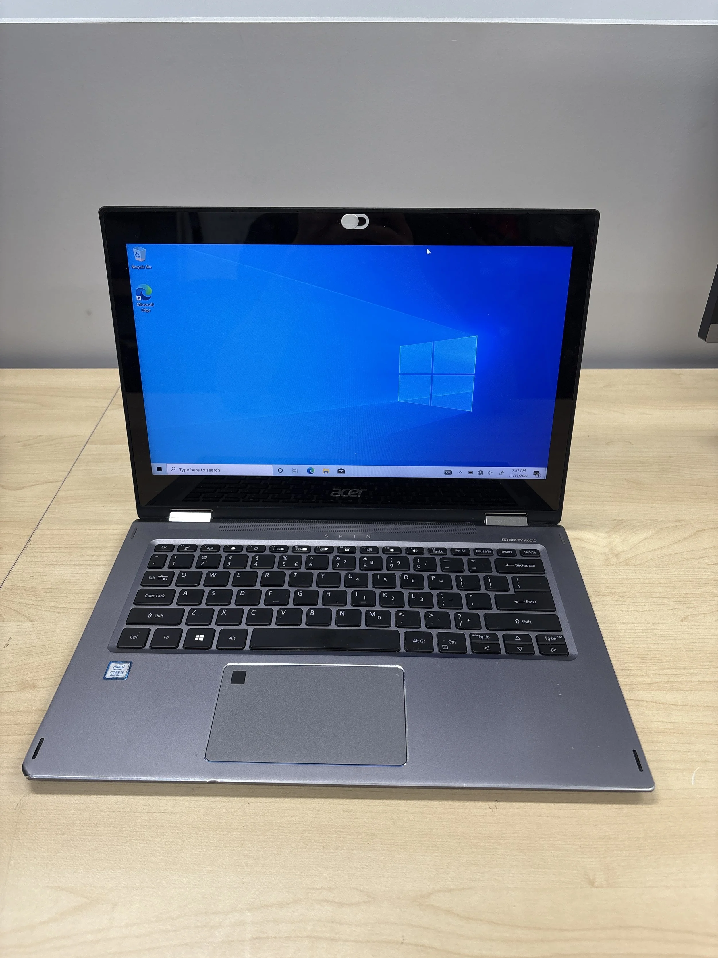 Acer Spin 13” Fast Light Weight Laptop i5 8th Gen  8gb 256gb