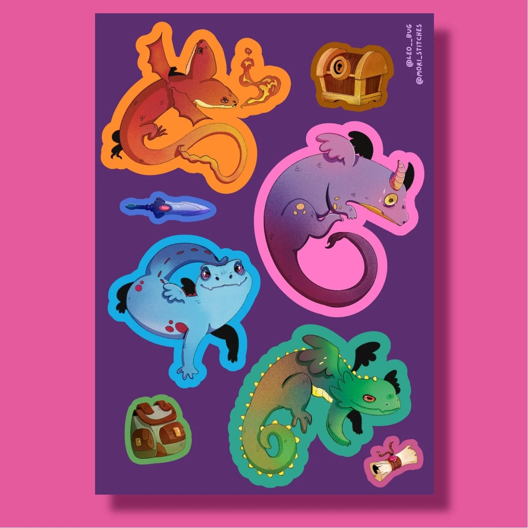 Starter kit para Heroes- Sticker Sheet (A5)