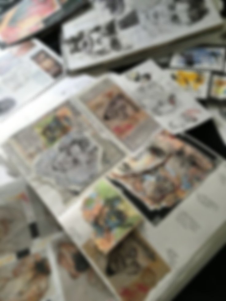 Portafolio artistico modo sketchbook con obras y bocetos
