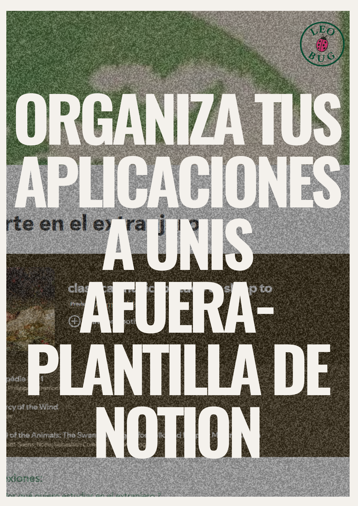 Plantilla de Notion para organizar aplicaciones al Extranjero
