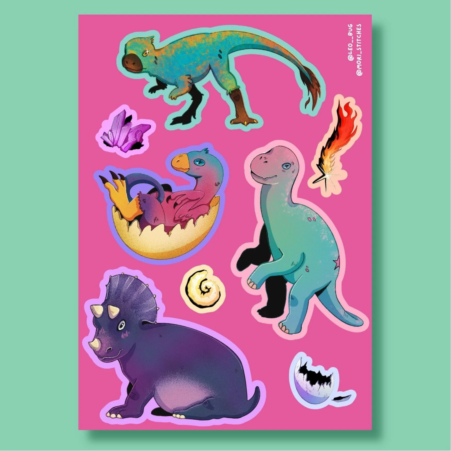 Bebes Prehistoricos- Sticker Sheet (A5)