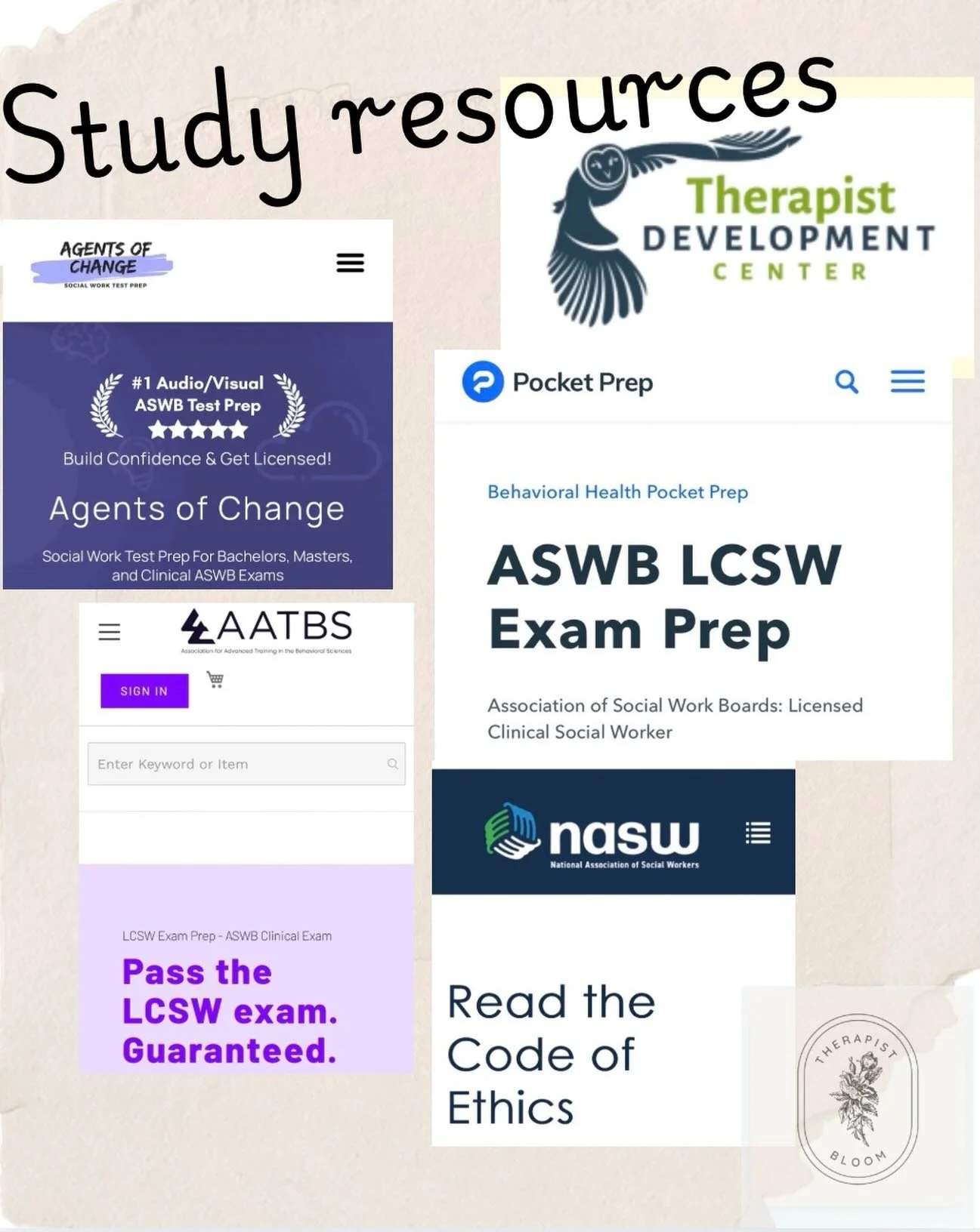Made a resource list for anyone studying for the LCSW exam ✨

Let&rsquo;s get that LCSW 💪🏾

#LCSW #SocialWork #LCSWExam #msw #acsw acsw