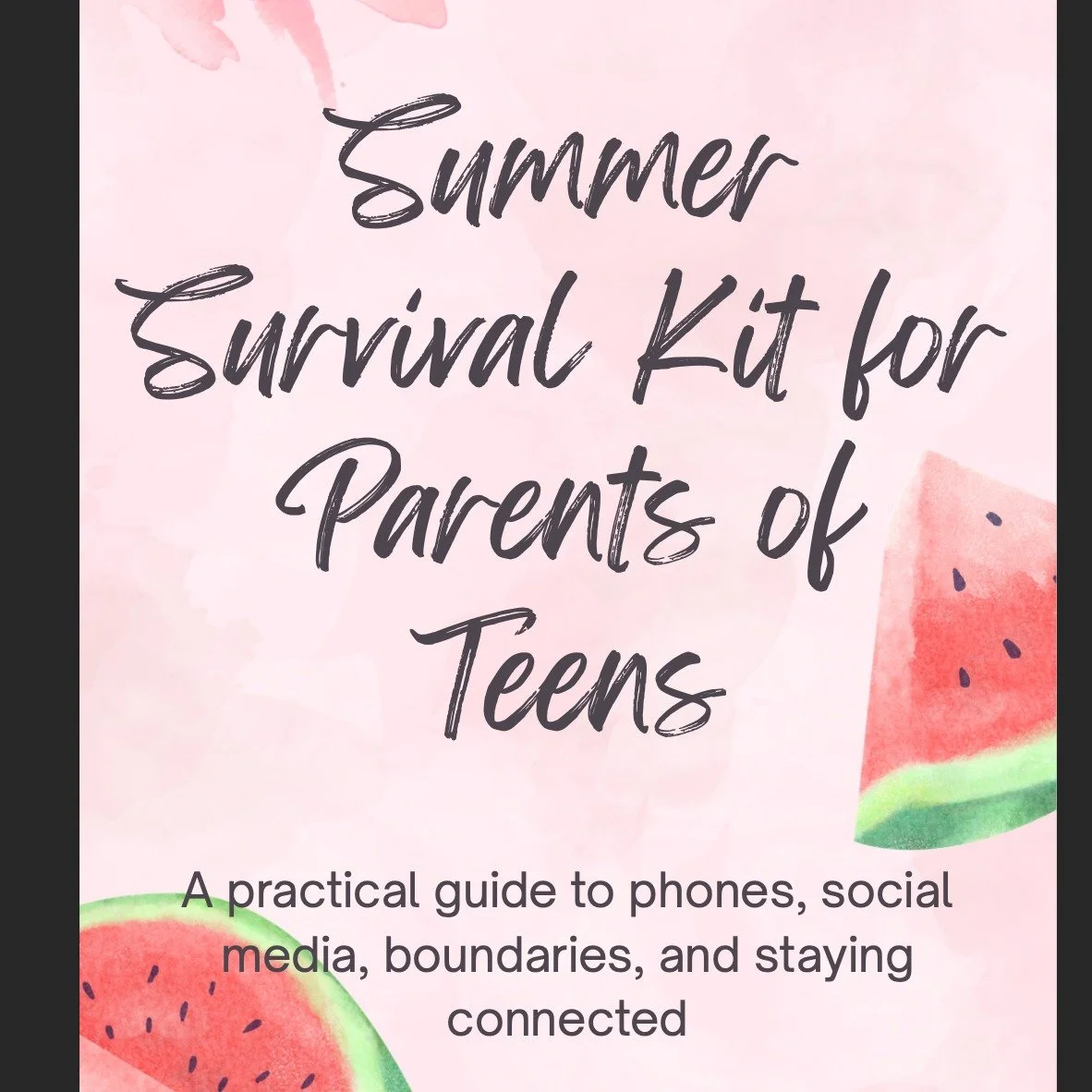 Therapists, we've created a kit for the parents of your teen clients/ clients that have teens! ~on sale for $5

Parenting teens in the digital world can feel exhausting. Between phones, social media, gaming, texting, and endless notifications, summer