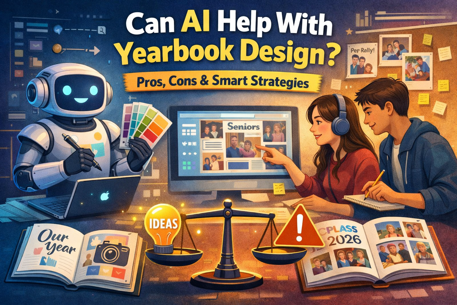 Can AI Help With Yearbook Design? The Pros, the Cons, and the Right Way to Use It