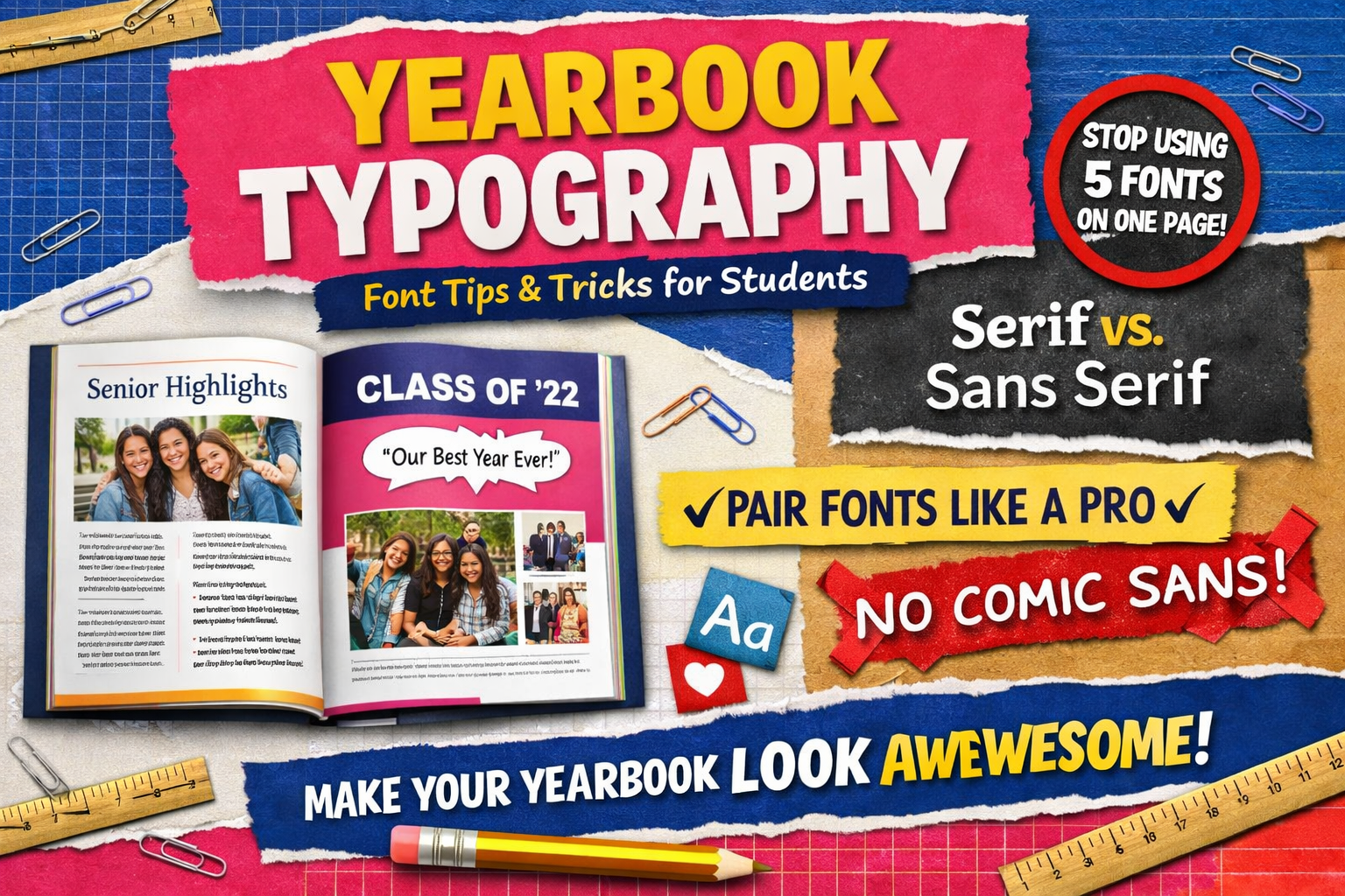 Typography That Slaps: How to Use Fonts in Your Yearbook (Without Making It Messy)