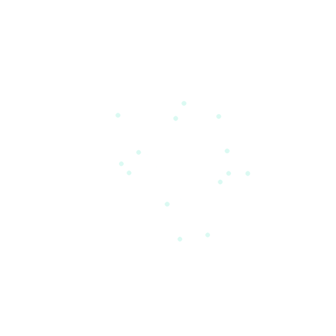 A minimalist illustration of a clock face with dots representing the hours.