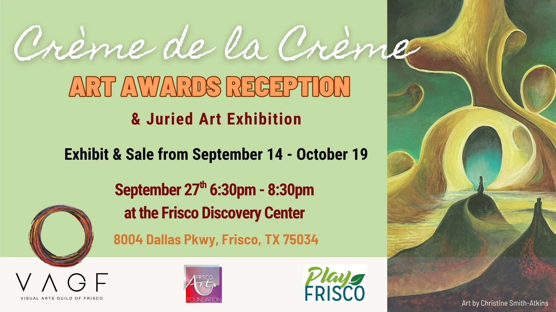 Visual Arts Guild of Frisco’s Creme de la Creme 2025 Juried Art Show