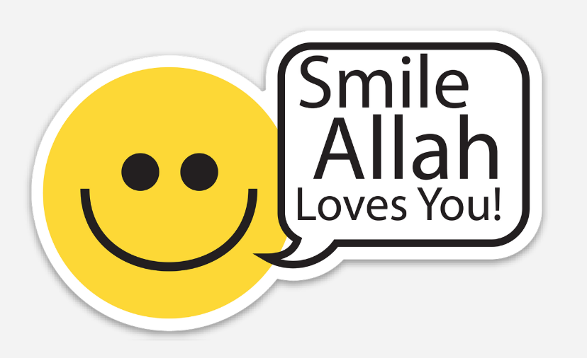 Smile Allah Loves you magnet .png