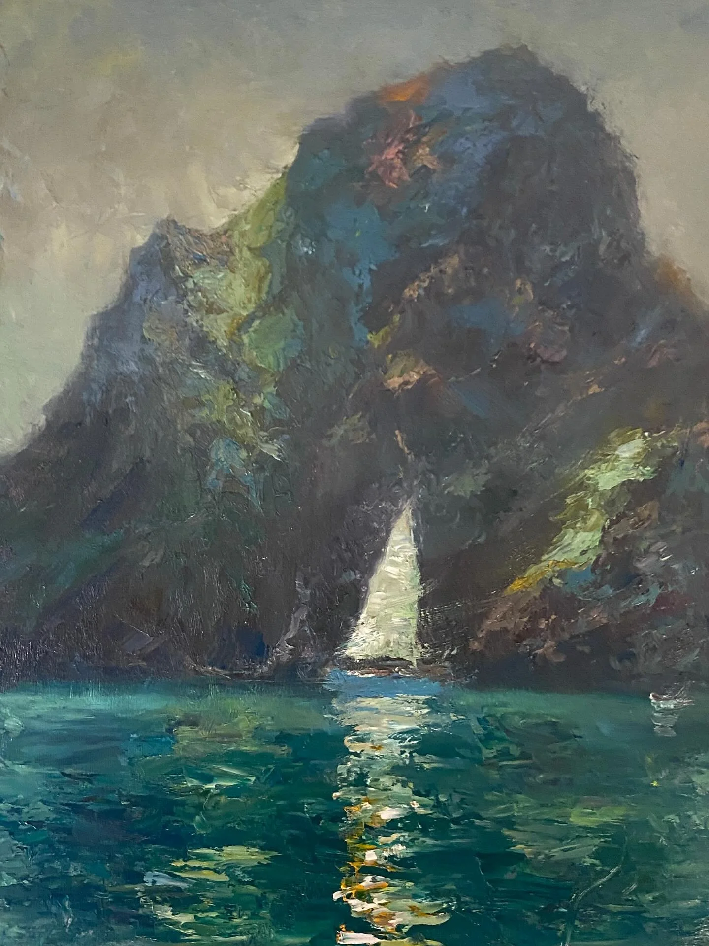 Skelling Michael, Ireland 
Oil on canvas 9&rdquo;x12&rdquo;
#landscapepaintings #art #painting #art #artwork #fineart #paintingknifeart #paintingknife #palateknifepainting #oilpainting #artistsoninstagram #paintingfromlife #sea #dailypainting  #irela