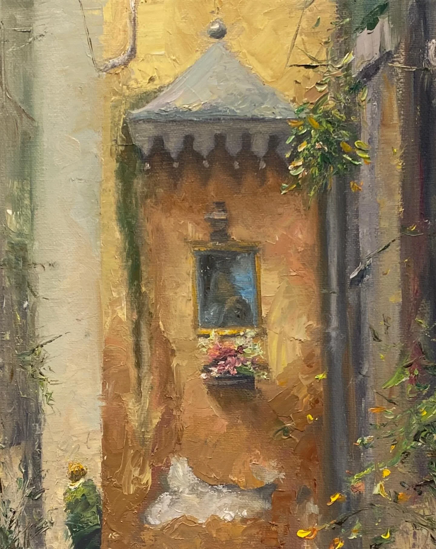 An Alley in Rome, Italy 
Oil on Canvas 8&rdquo;x10&rdquo;
#art #travelandsketch #citysketch #landscapepainting  #travelaroundtheworld #oilpainting #artistsoninstagram #venice #alley  #dailypainting #fineart #artwork #history #culture #city  #italy #r