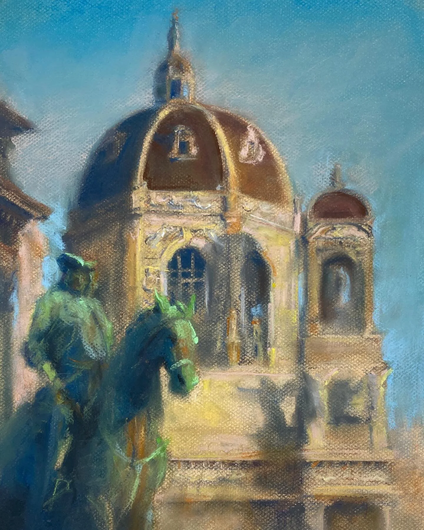 Quick Study of Vienna Austria
Pastel on toned yellow paper
12&rdquo;x16&rdquo;
#art #travelandsketch #citysketch #landscapepainting #newyork #travelaroundtheworld #oilpainting #artistsoninstagram #venice #stmarksbasilica #dailypainting #fineart #artw