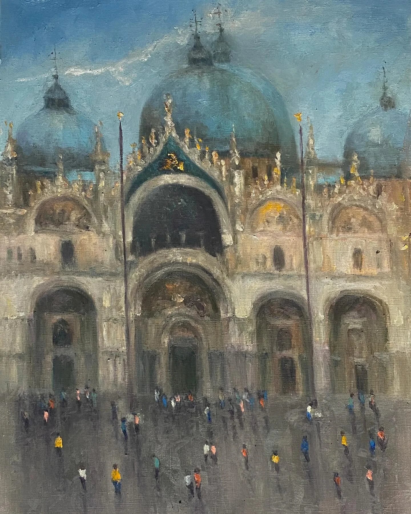 Quick Study of St Marks Basilica Venice
Oil on Canvas Paper 11&rdquo;x14&rdquo;
#art #travelandsketch #citysketch #landscapepainting #newyork #travelaroundtheworld #oilpainting #artistsoninstagram #venice #stmarksbasilica #dailypainting #fineart #art