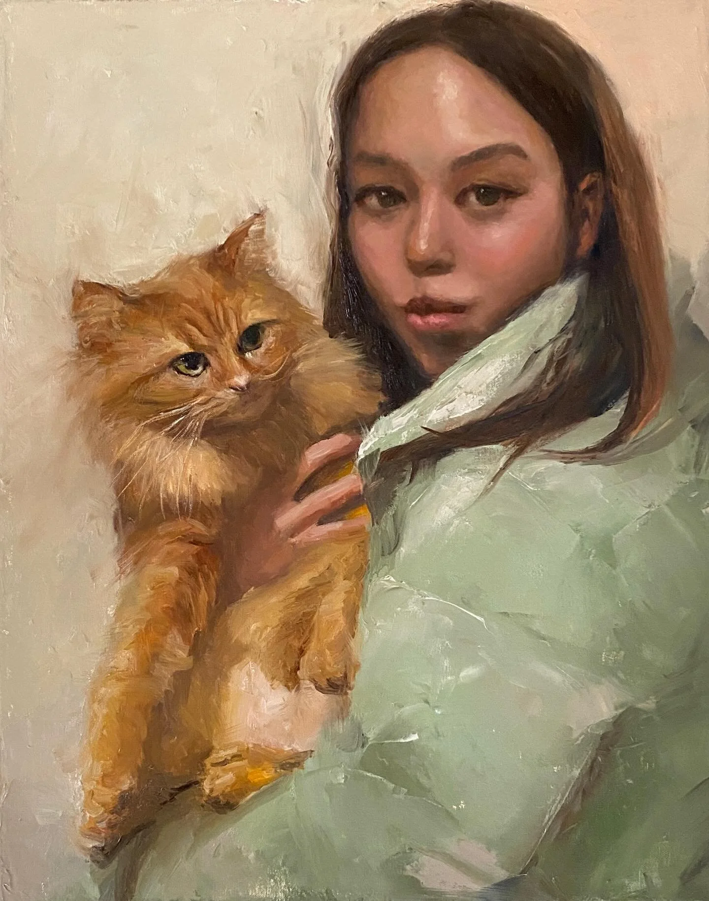 Oil on canvas paper 16&rdquo;x20&rdquo;
#art #drawing #sketch #beautiful  #portraitpainting #oilpainting #artist #instaart #headdrawing #sketch #adrift #cat #picoftheday #artoninstgram #painting #model #illustration  #unicorn #photooftheday #womanpor