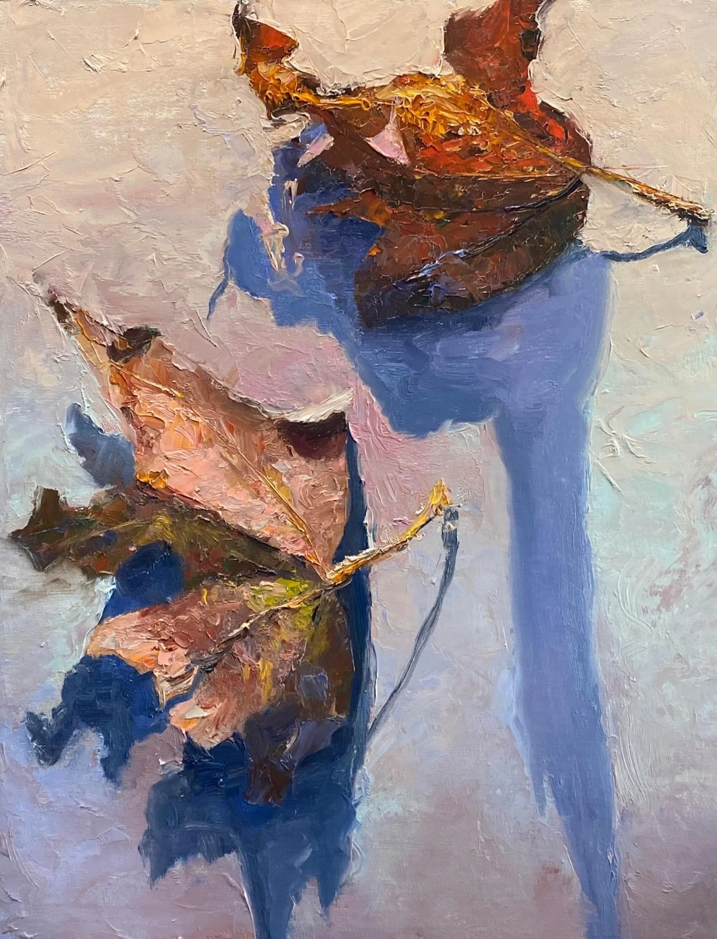 Fallen leaves
Oil on canvas paper 11&rdquo;x14&rdquo;
#landscapepaintings #art #painting #art #artwork #fineart #paintingknifeart #paintingknife #palateknifepainting  #oilpainting #artistsoninstagram #paintingfromlife #dailypainting  #flowerpainting 