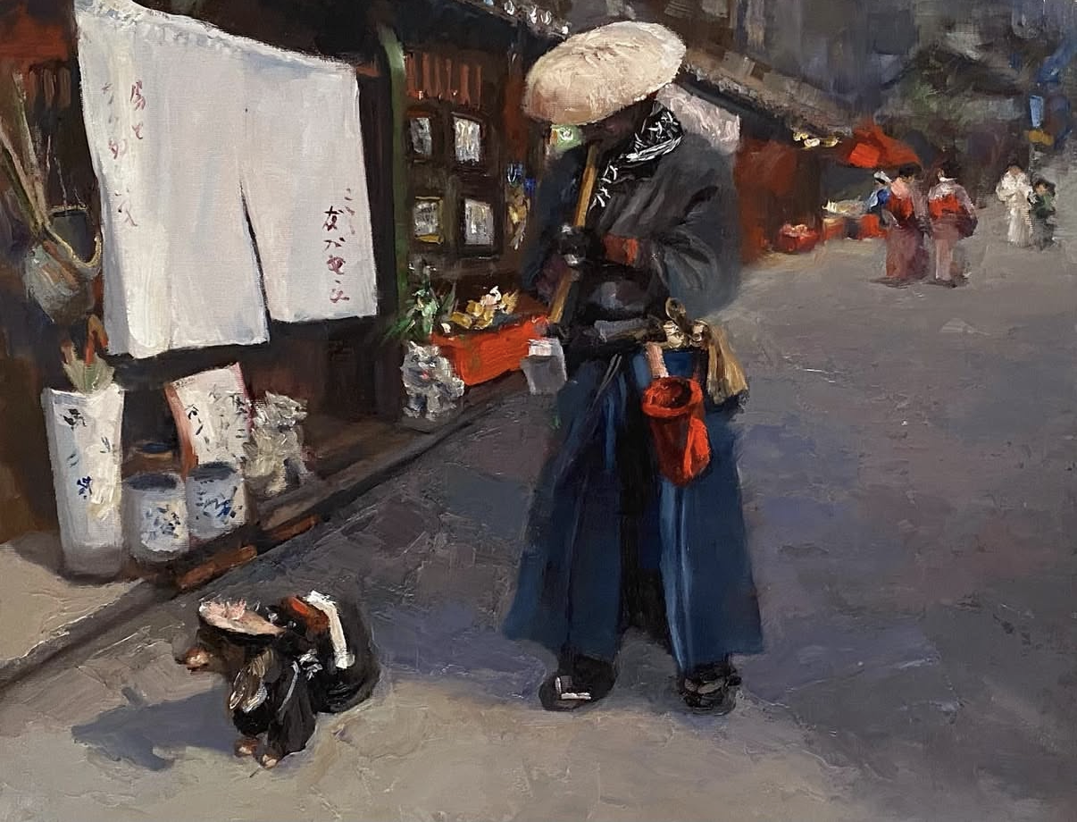 Samurai and Dachshund