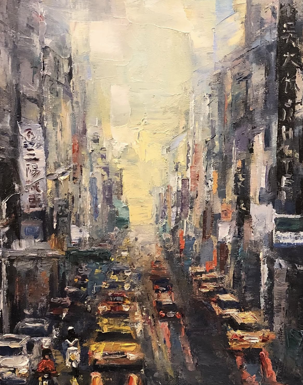 A street scene in Taiwan after the rain.png