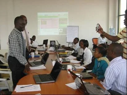 BIZ-LAB business resource team and volunteers in research and social marketing session