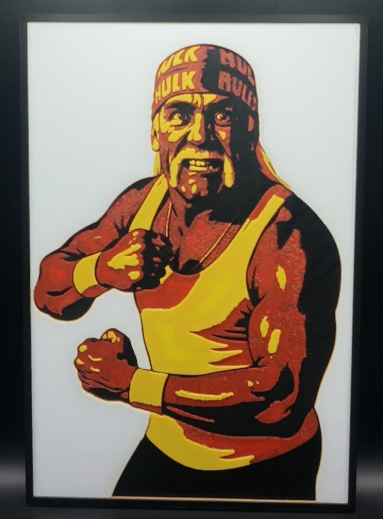 Hulk Hogan - Hulkamania 3D Print of iconic photo.