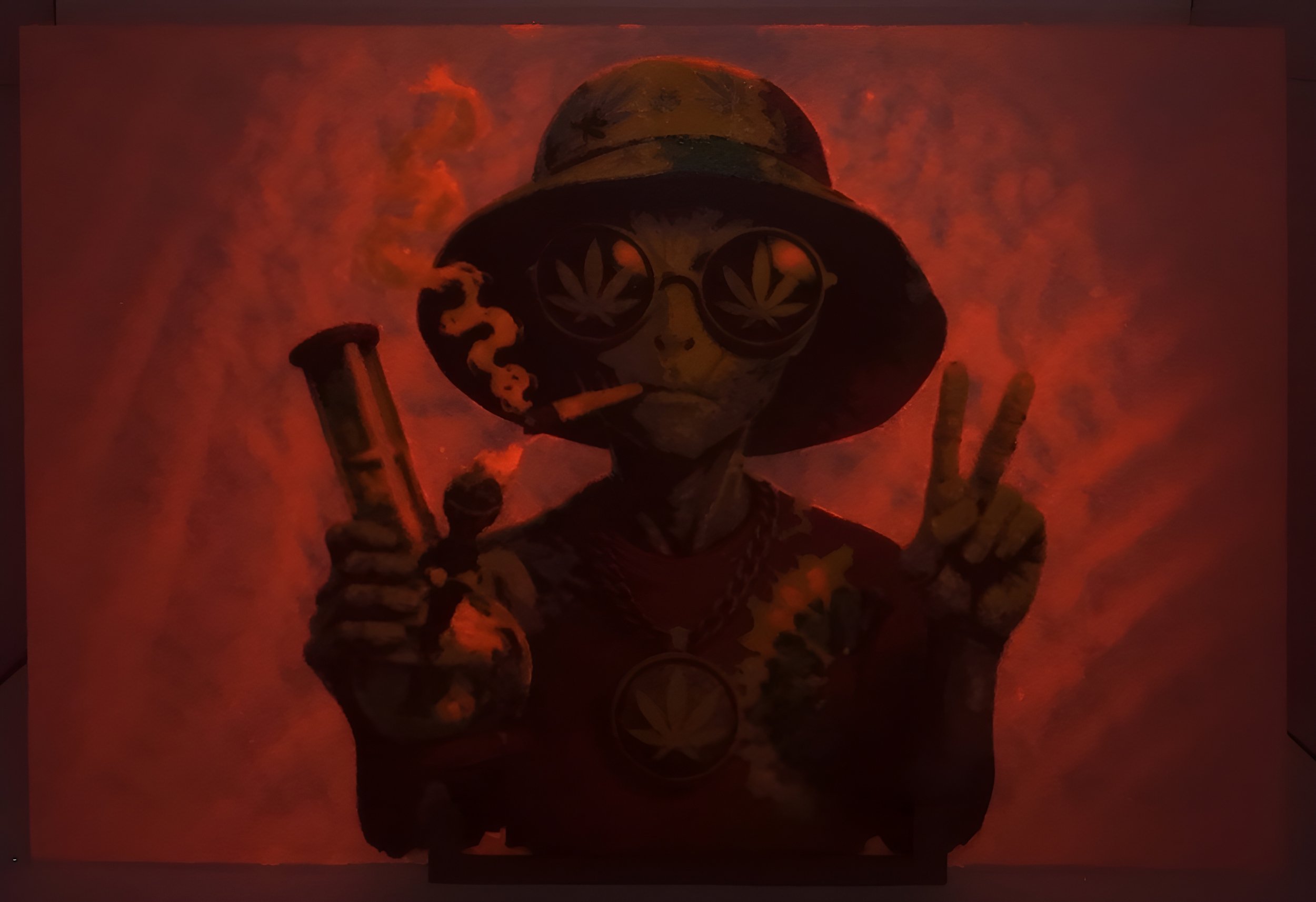 Another Alien Stoner - Original Art

UV Reactive
(No Lighting)