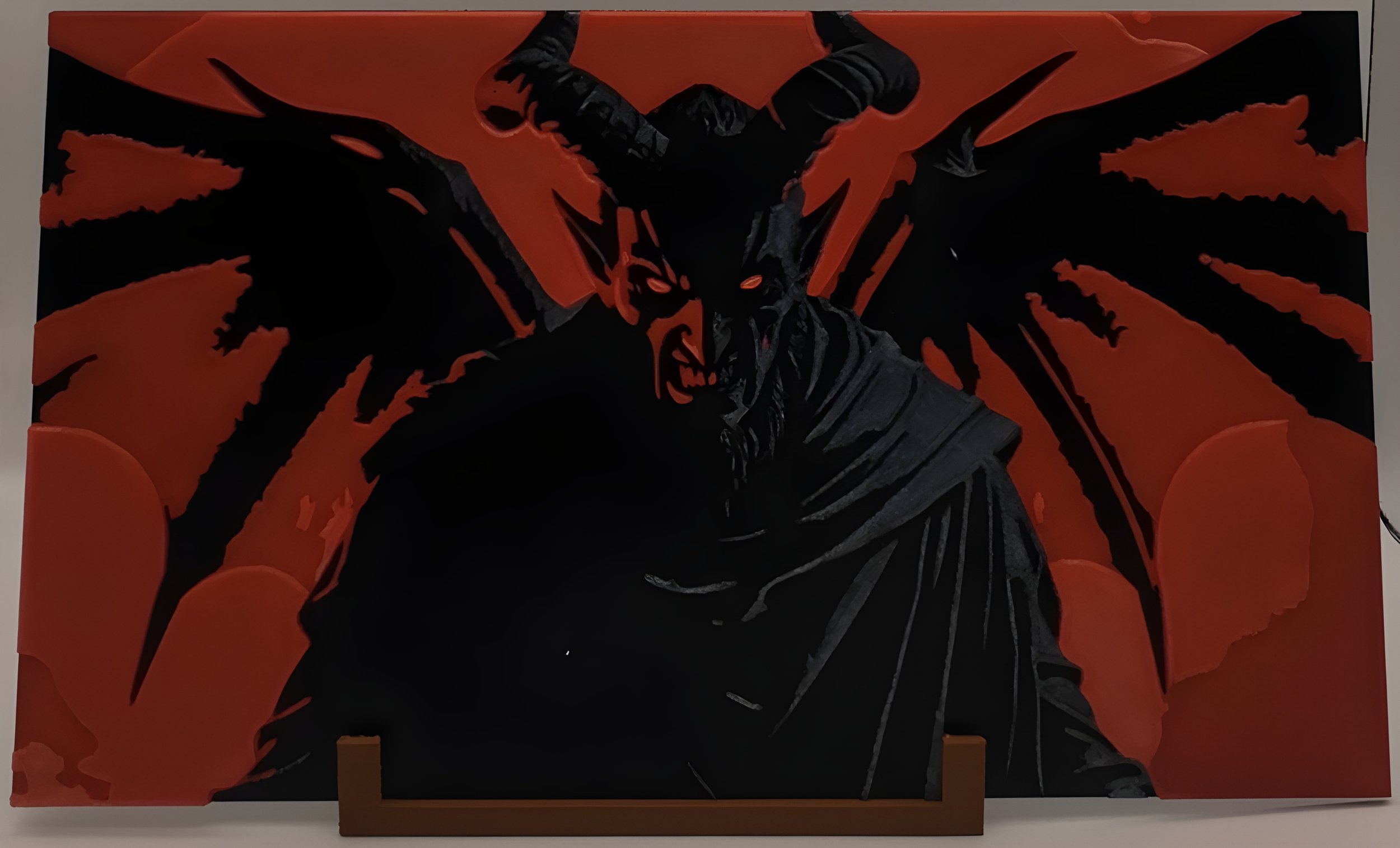 A demon - Original Artwork 

Glows when exposed to UV Light
(Regular lighting)