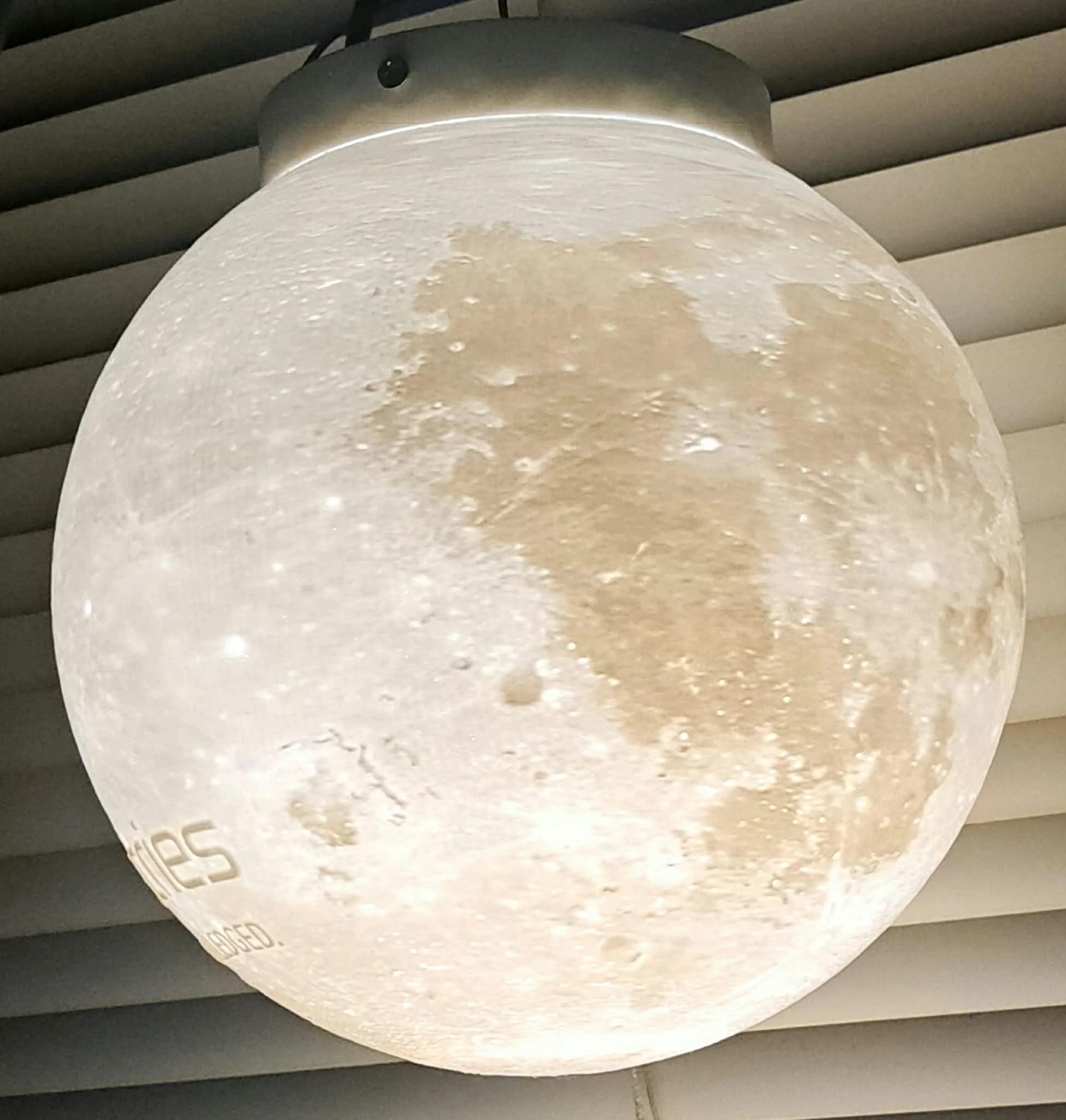 Dark side of the moon - Otama Logo, Sphere hanging lamp.