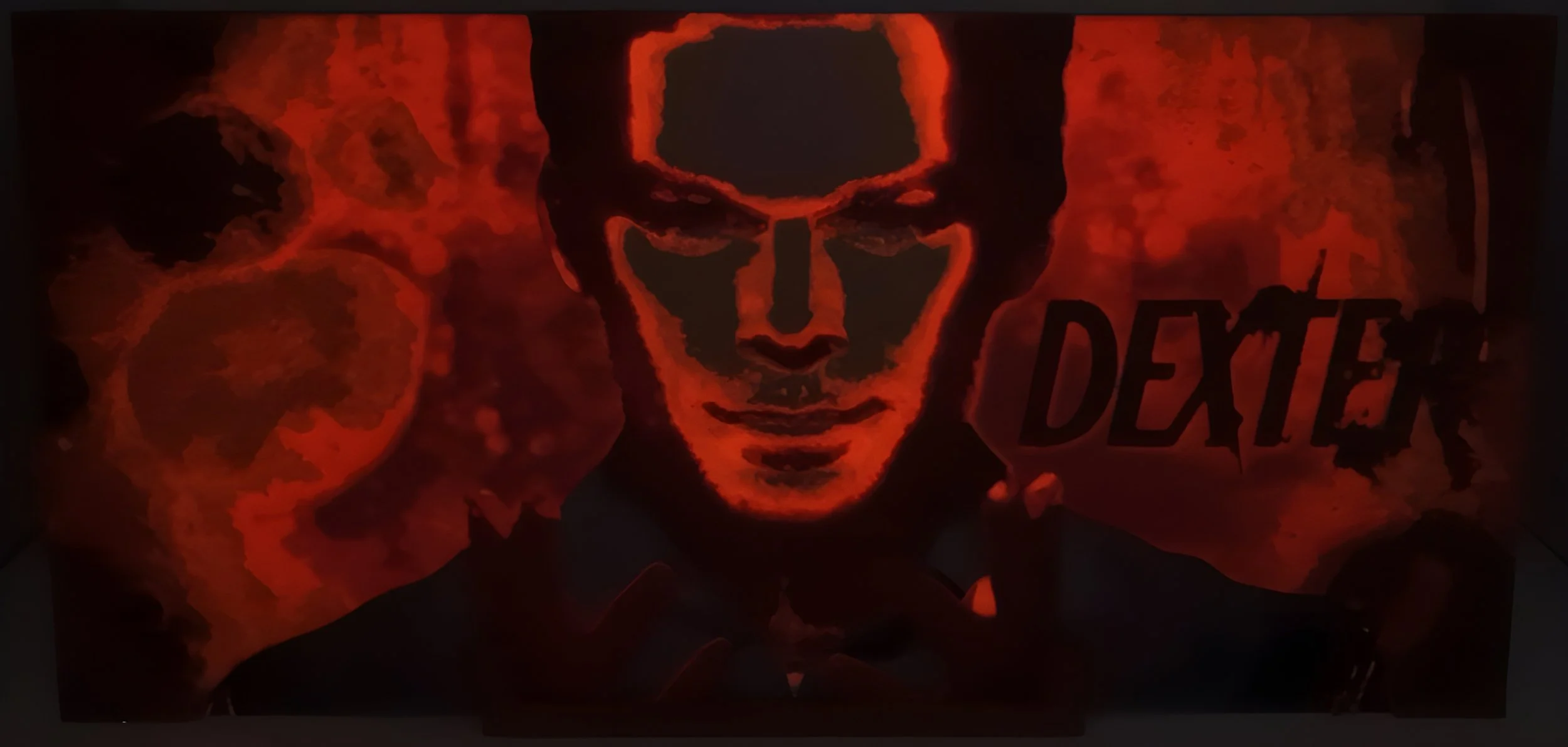 3D Print of the character Dexter. 

Glows when exposed to UV
(No Lighting)