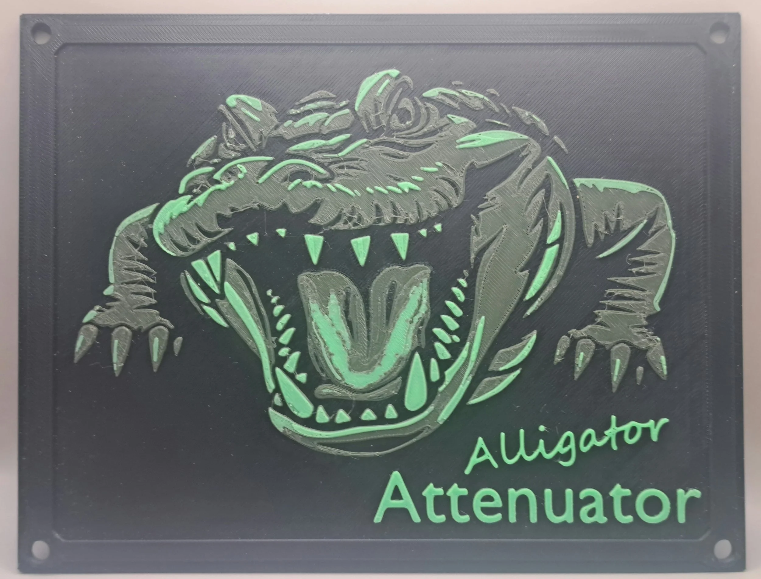 The Alligator Attenuator - Custom Signage for customer.