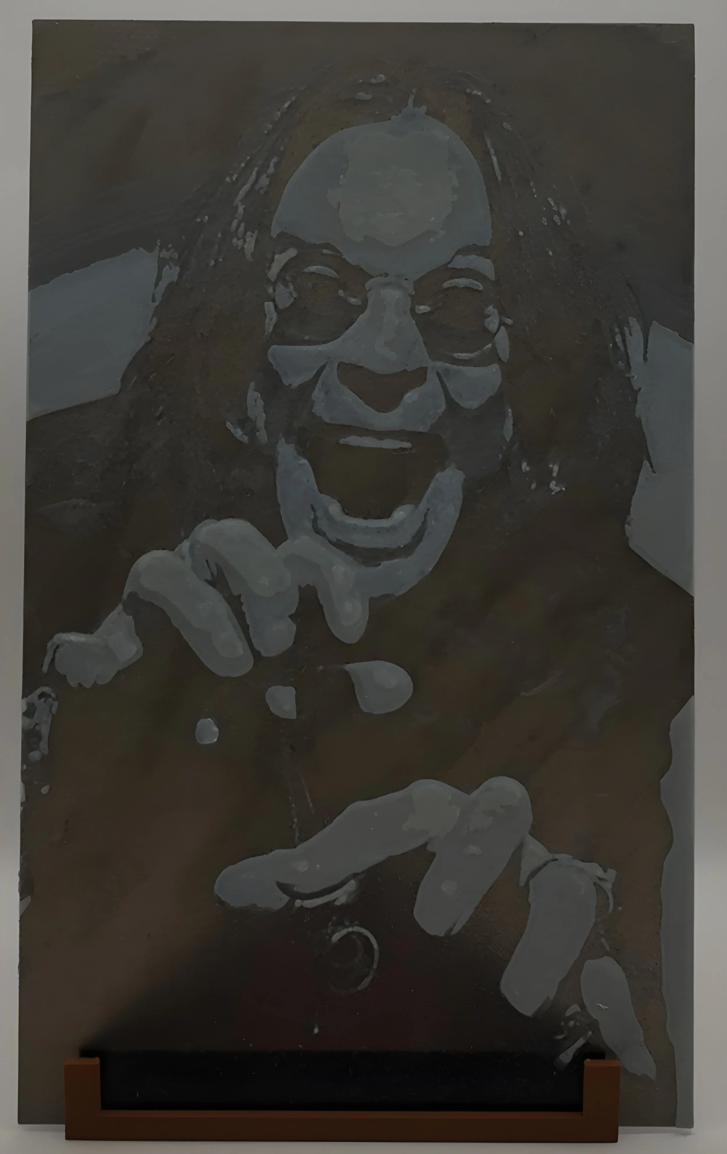 Ozzy Ozbourne - The dark prince in stunning detail. UV Reactive so you can see him even when the lights go out.

(Regular Lighting)