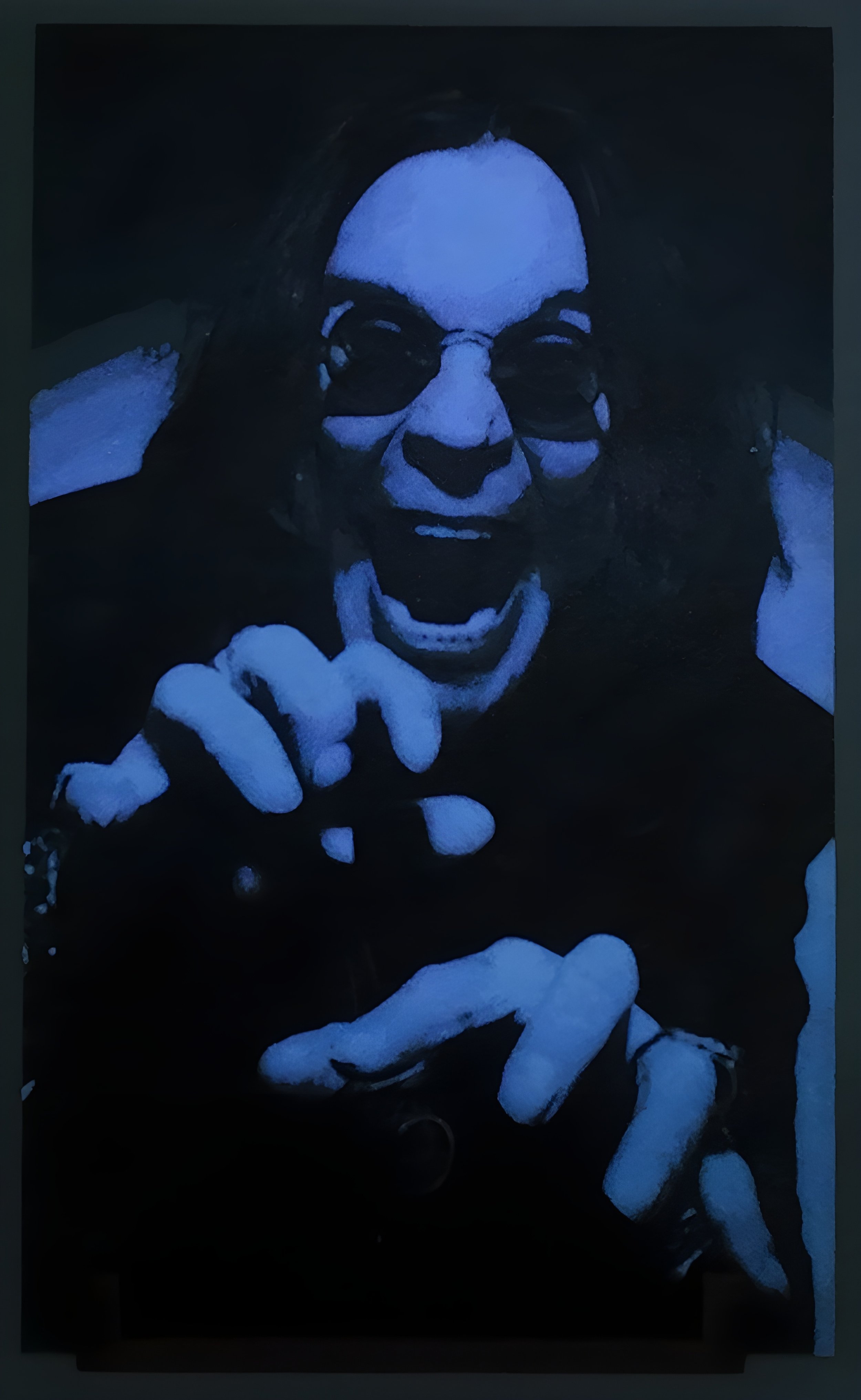 Ozzy Ozbourne - The dark prince in stunning detail. UV Reactive so you can see him even when the lights go out.

(Total Darkness)