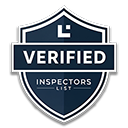 Verified badge with inspectors list logo