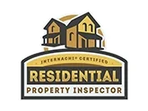 Logo for a residential property inspector with a house illustration and text 'International Certified Residential Property Inspector'
