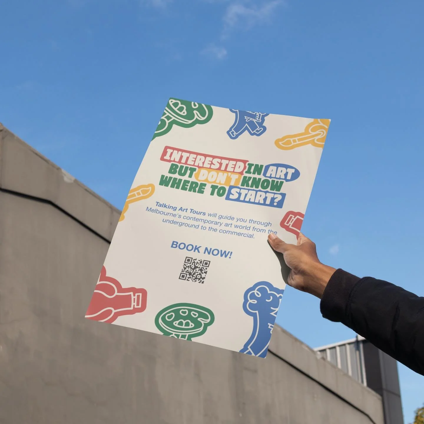 Talking Art Tours, Designed by MiaRC Design! @talking.art.tours 

Talking Art Tours offers guided tours to creative spaces in the Melbourne CBD and surrounding suburbs. TAT aims to create a space that is welcoming, approachable and playful that allow
