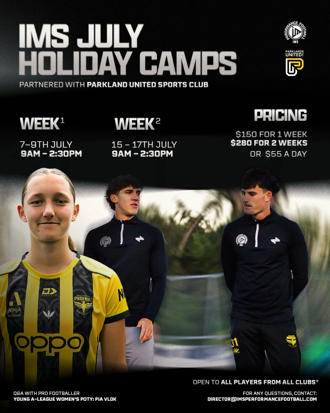 July 3-Day Holiday Camps Hosted at Parklands United