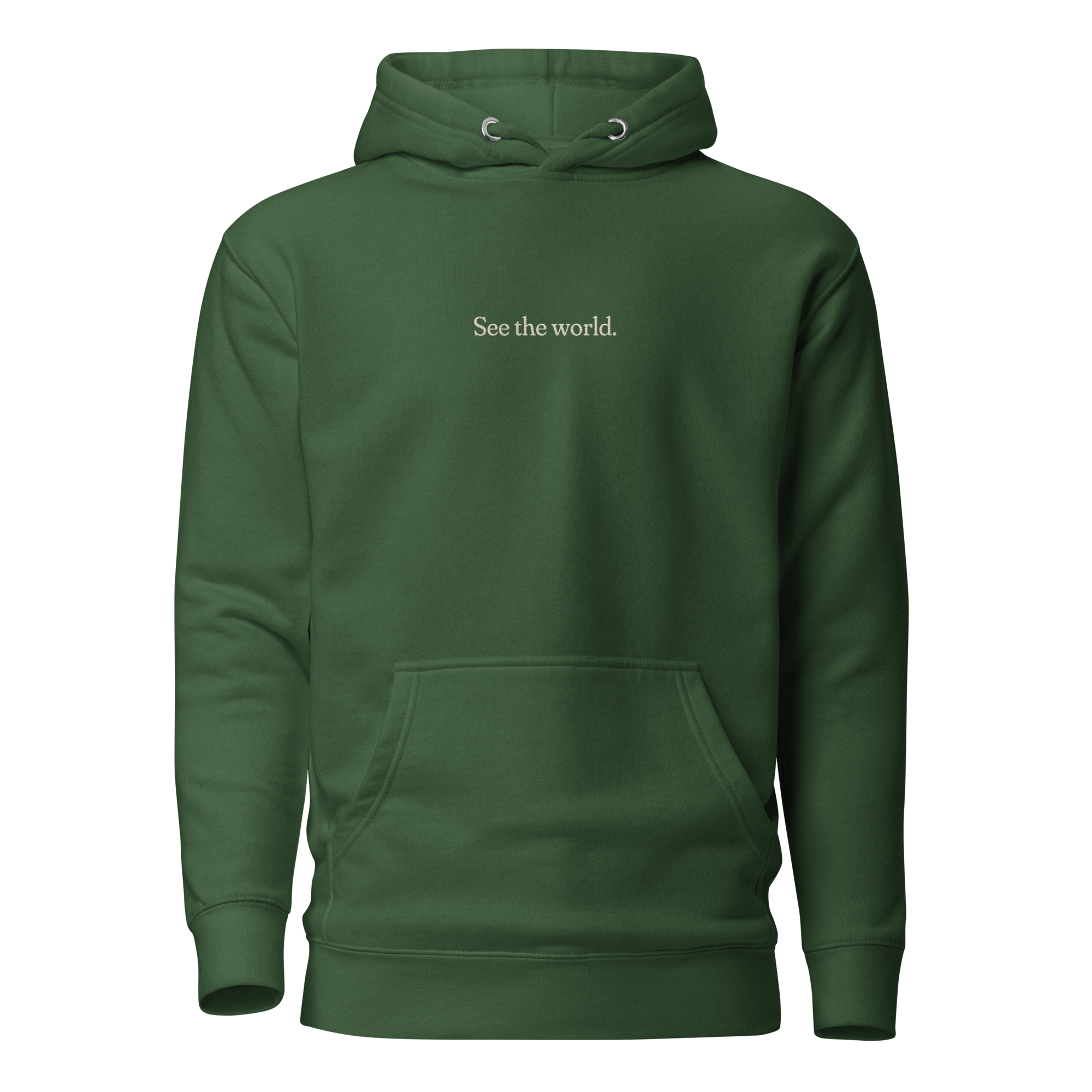 See the World Hoodie - Forest Green