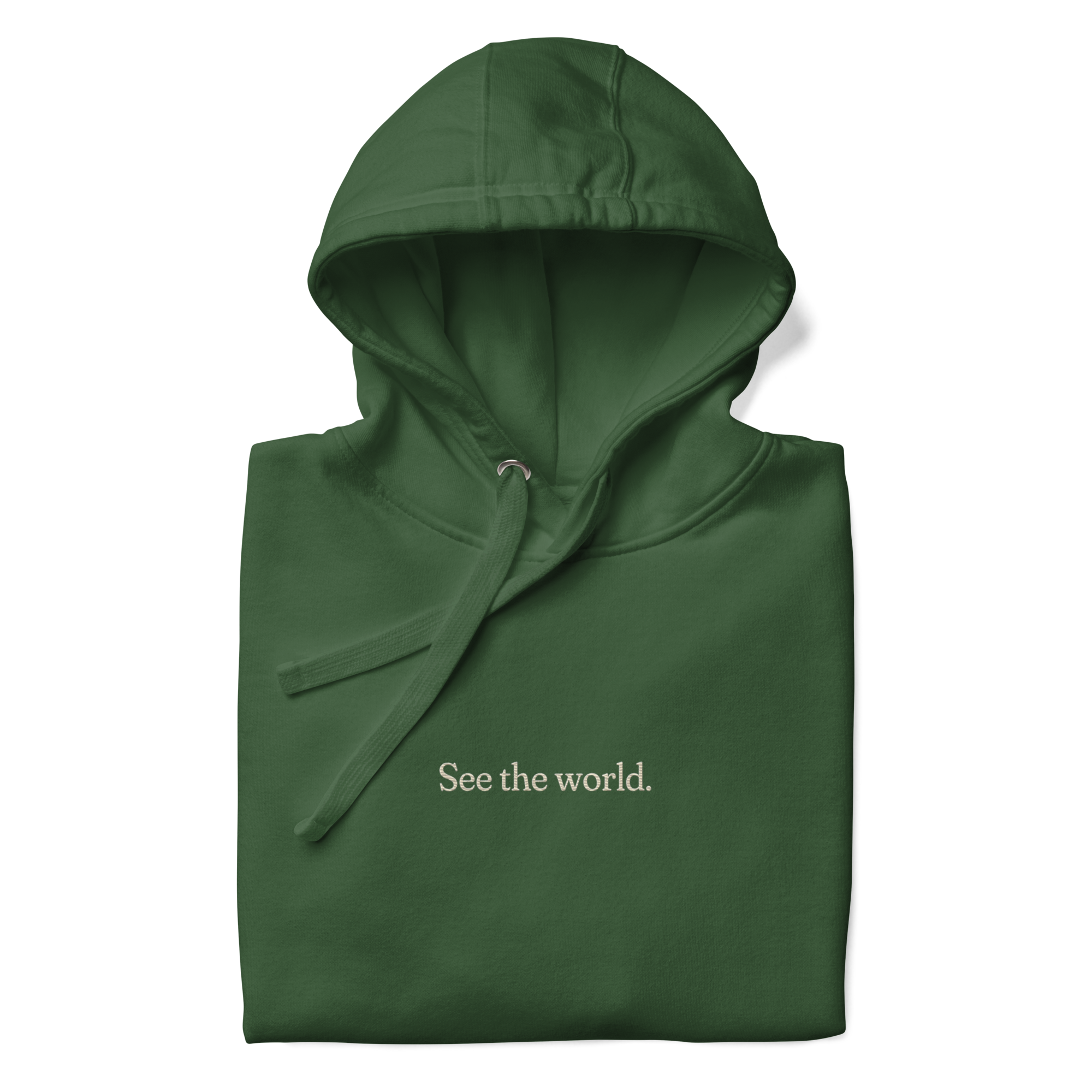 See the World Hoodie - Forest Green