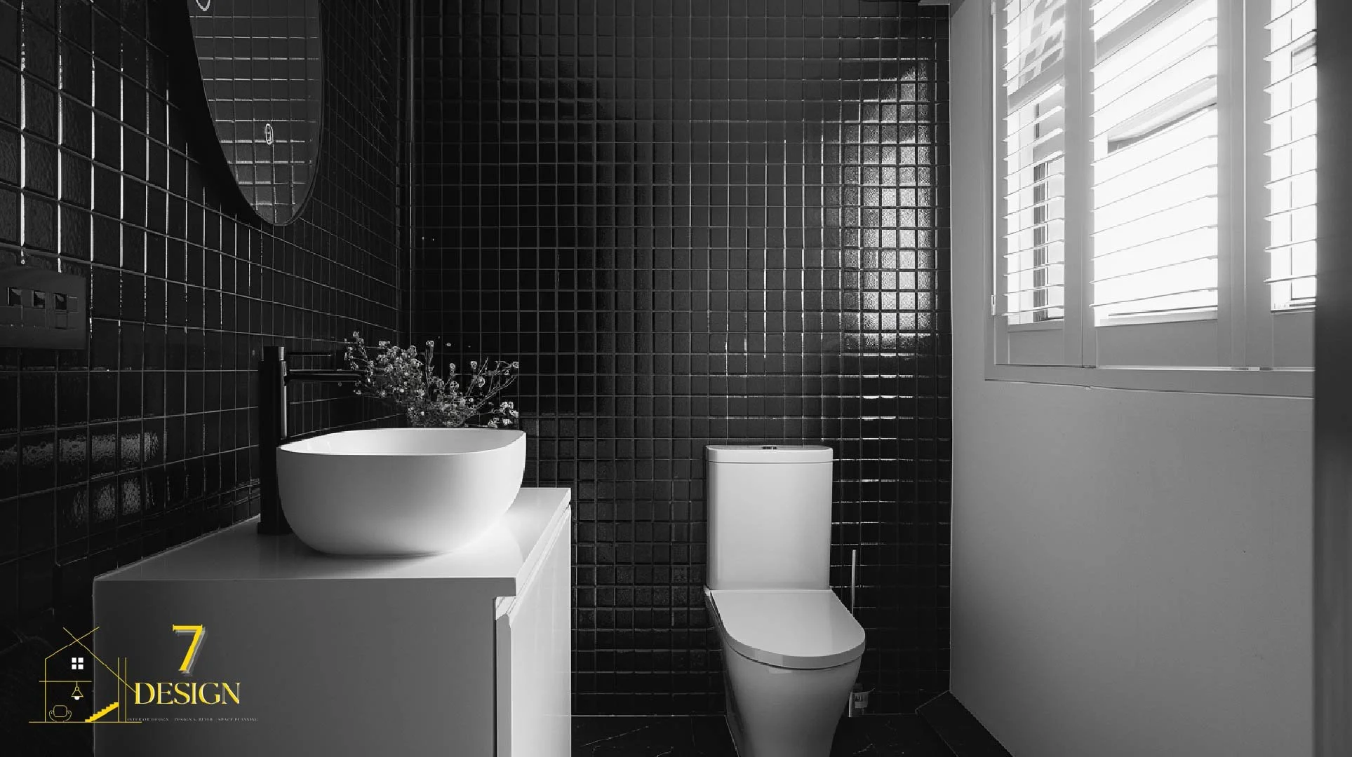Bold and Beautiful: Incorporating Black Square Tiles into YOUR HOME