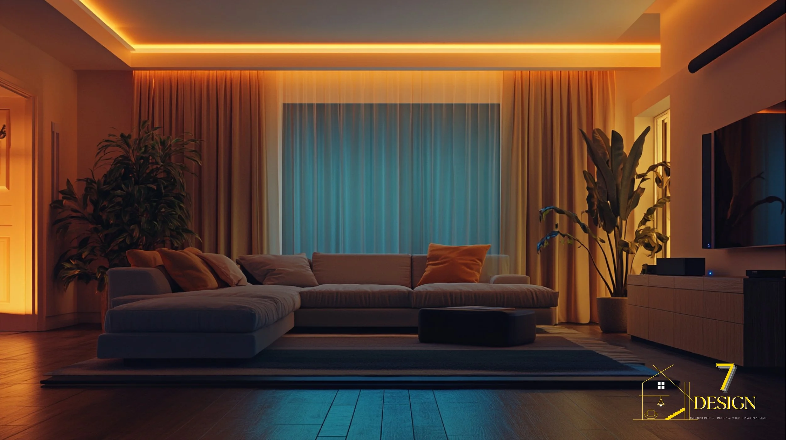 The Future of Living: Designing a Sleek Living Room with Integrated Smart Home Technology
