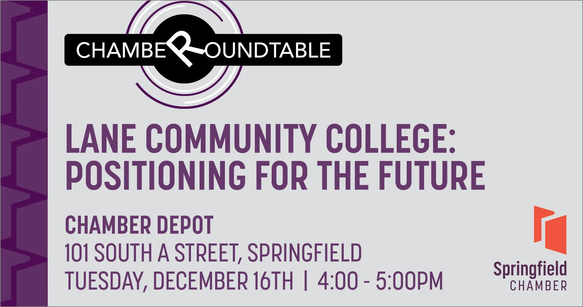 Facebook event image for monthly Roundtable event