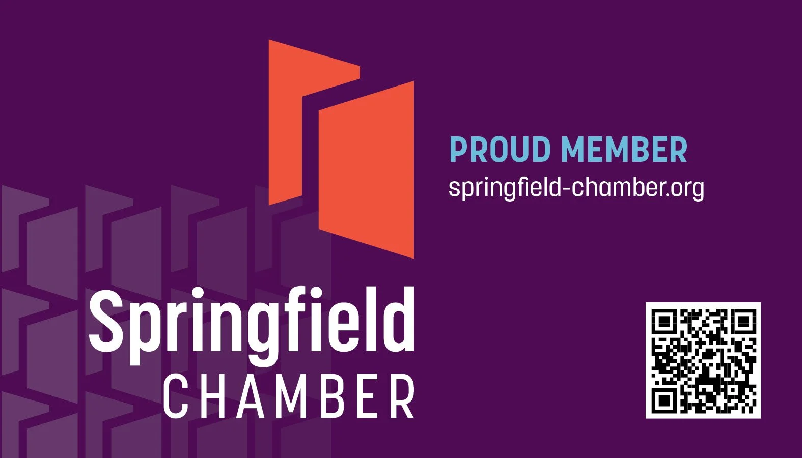 Window cling for members of the Springfield Chamber