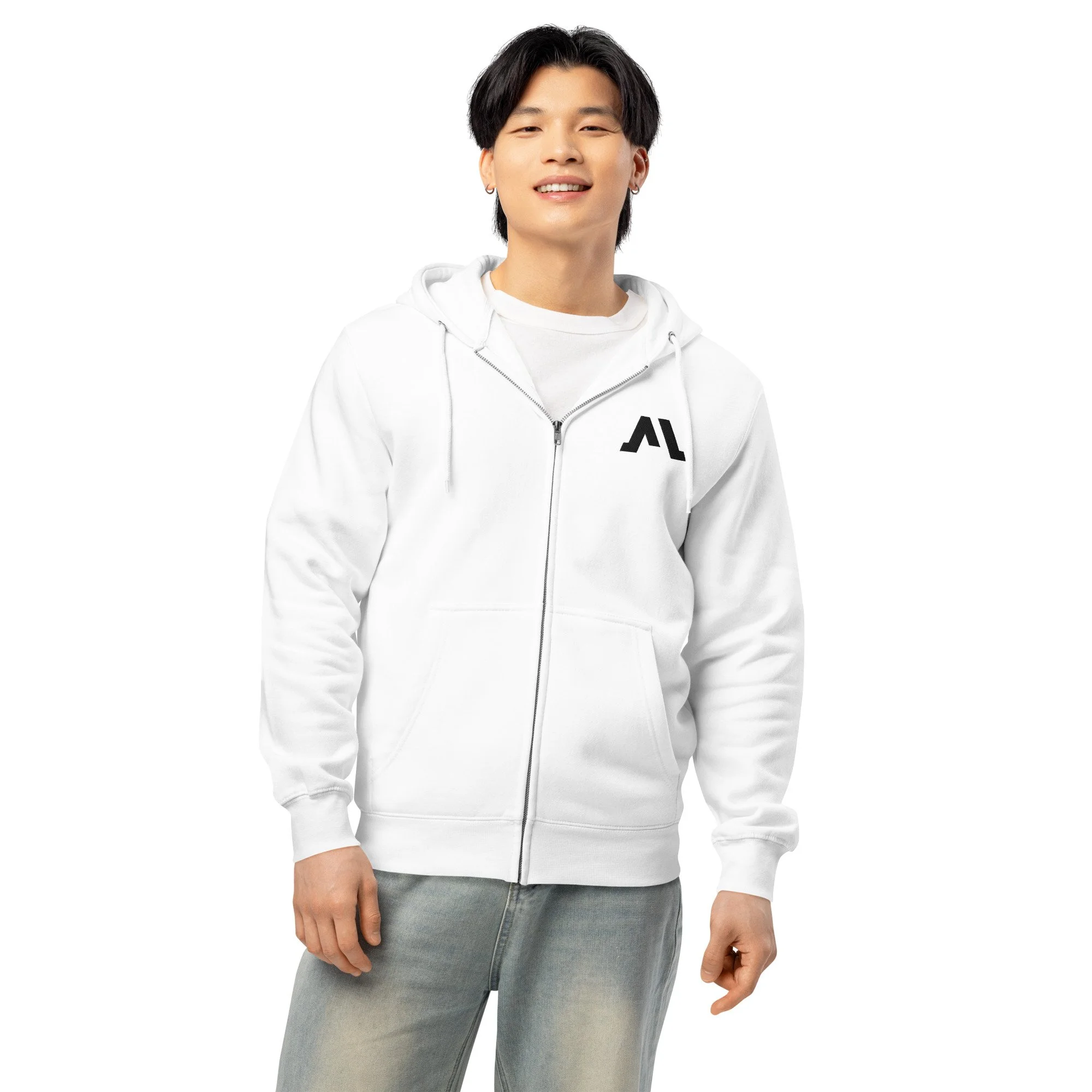 Hoodie Premium com Fecho | Fato de Treino Unissexo | Básico para Todo o Ano