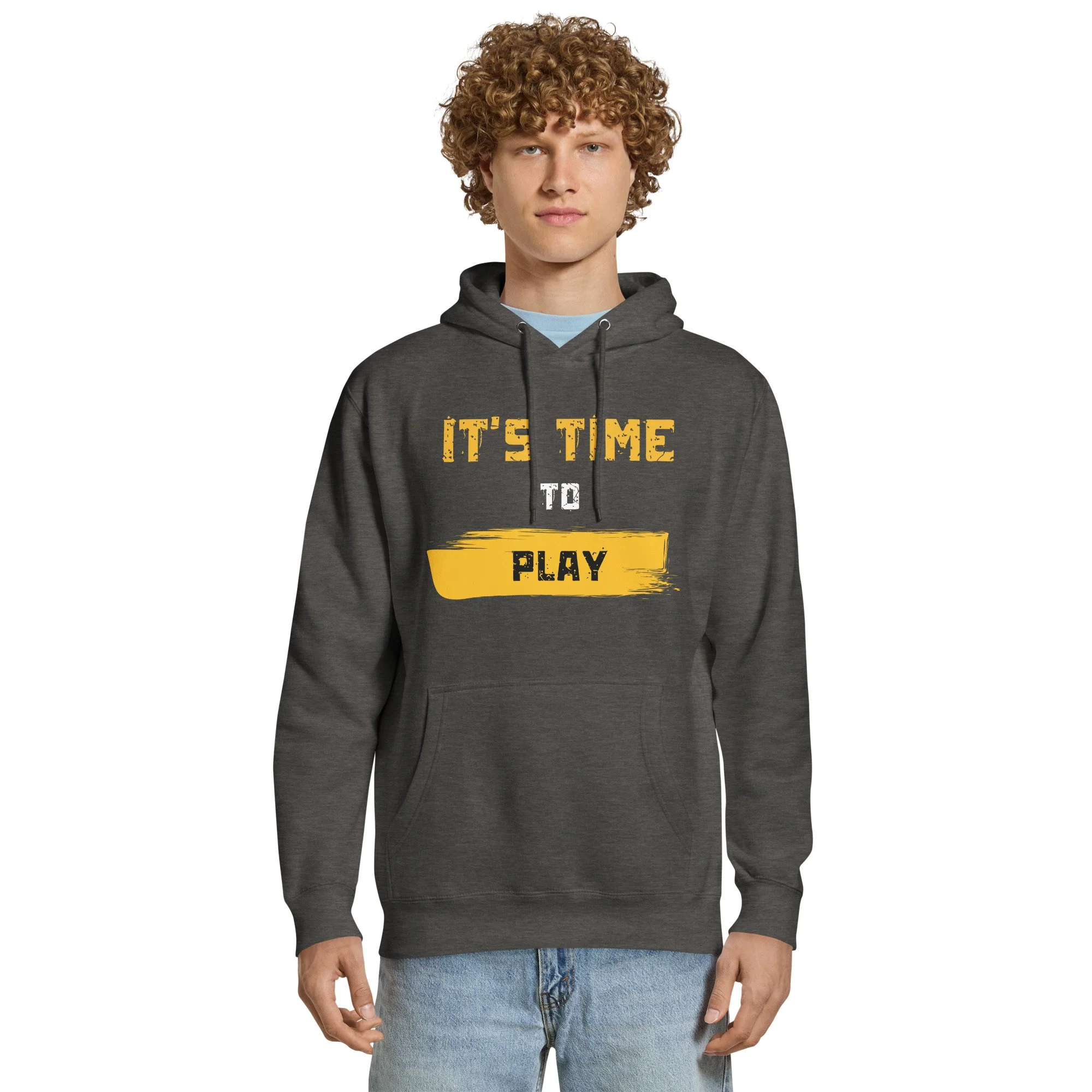 Hoodie Unissexo Premium "IT'S TIME TO PLAY" | Corte Regular | MT GAMING MERCH
